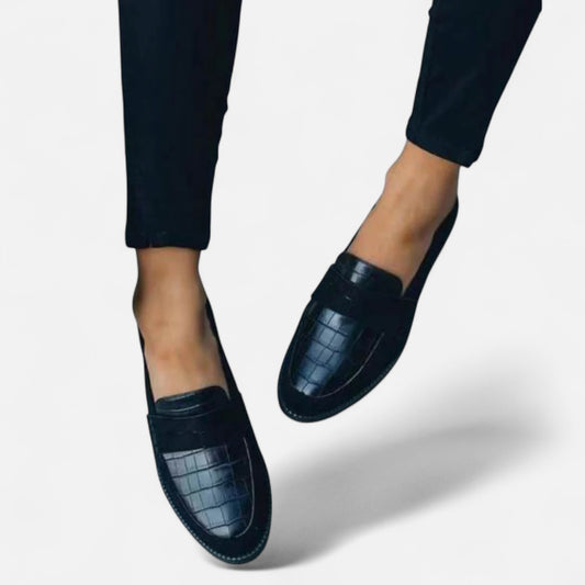Aureli Paris | Mocassins Femme en Cuir Noir – Élégance Intemporelle, Confort Quotidien