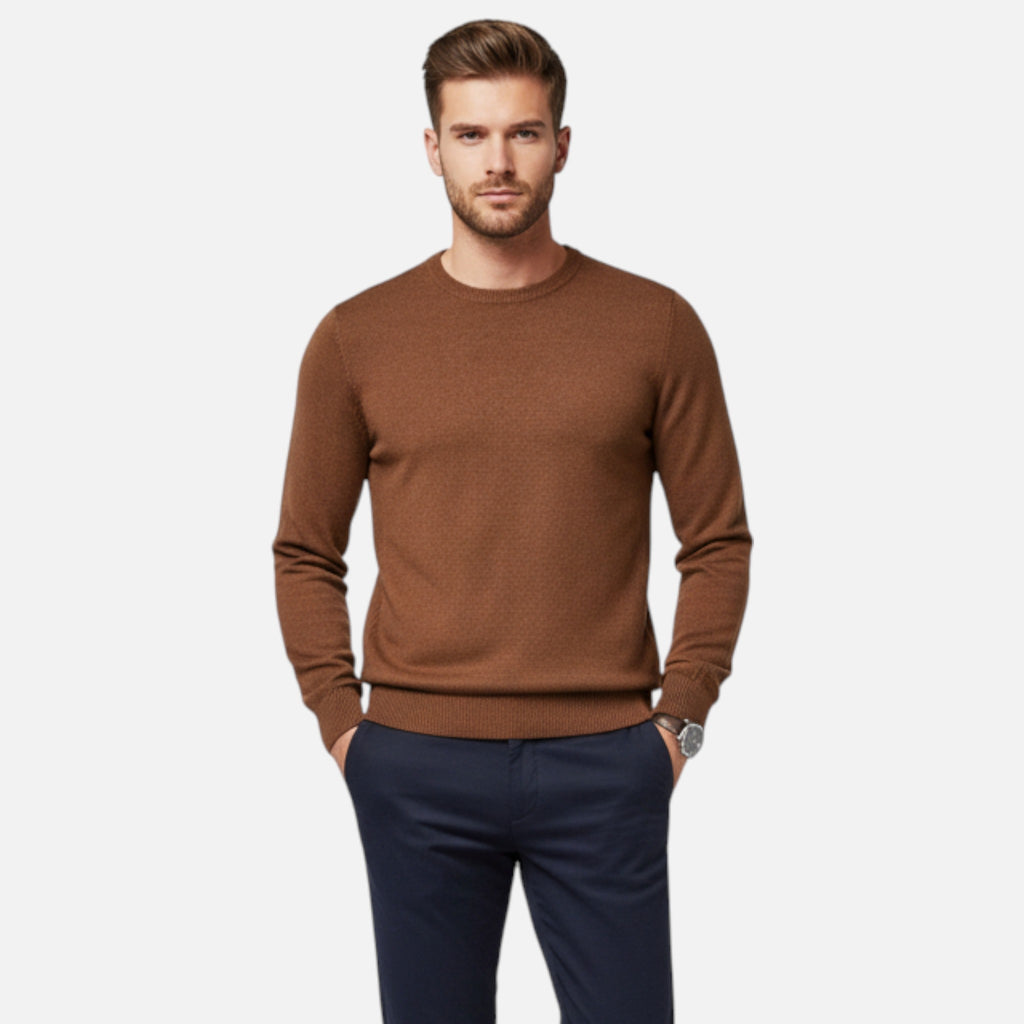 Aureli Paris | Pull Homme Col Rond Laine Épaisse
