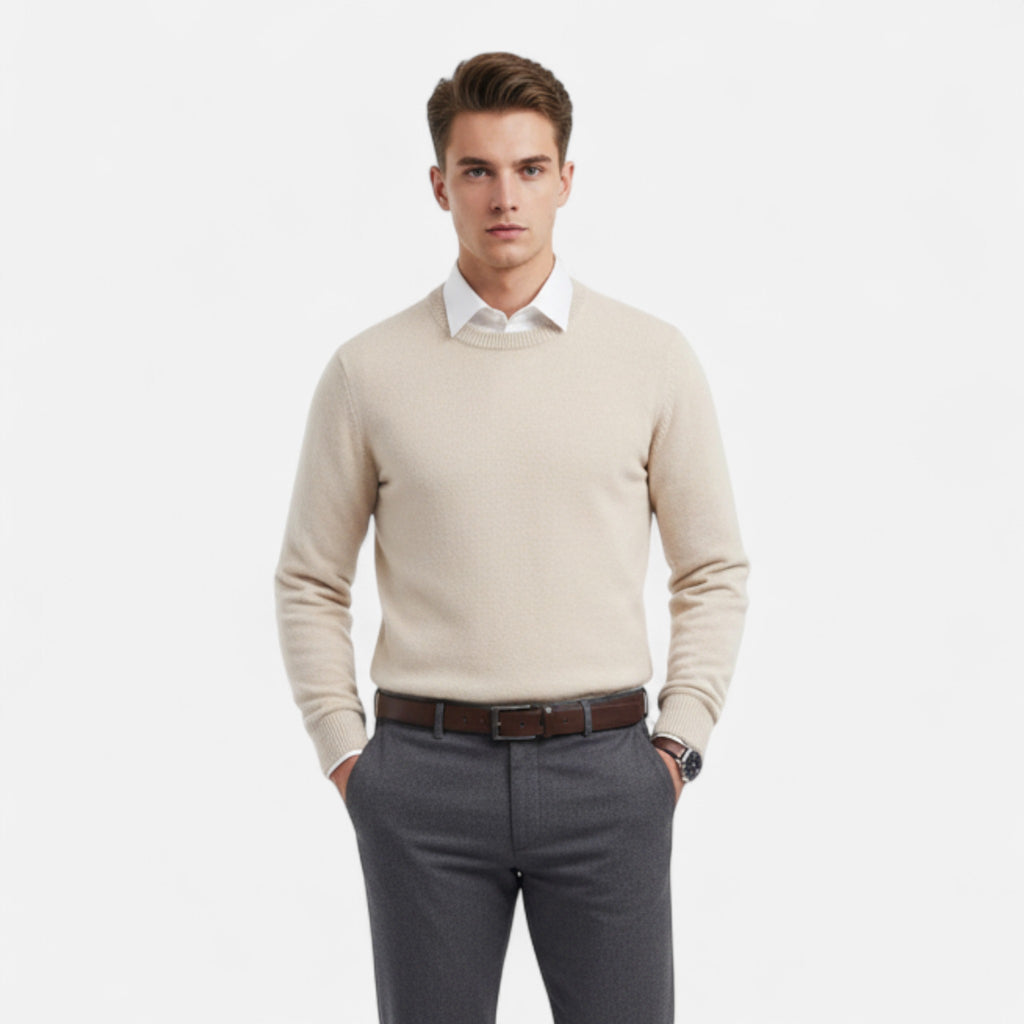 Aureli Paris | Pull Homme Col Rond Cachemire Oversize