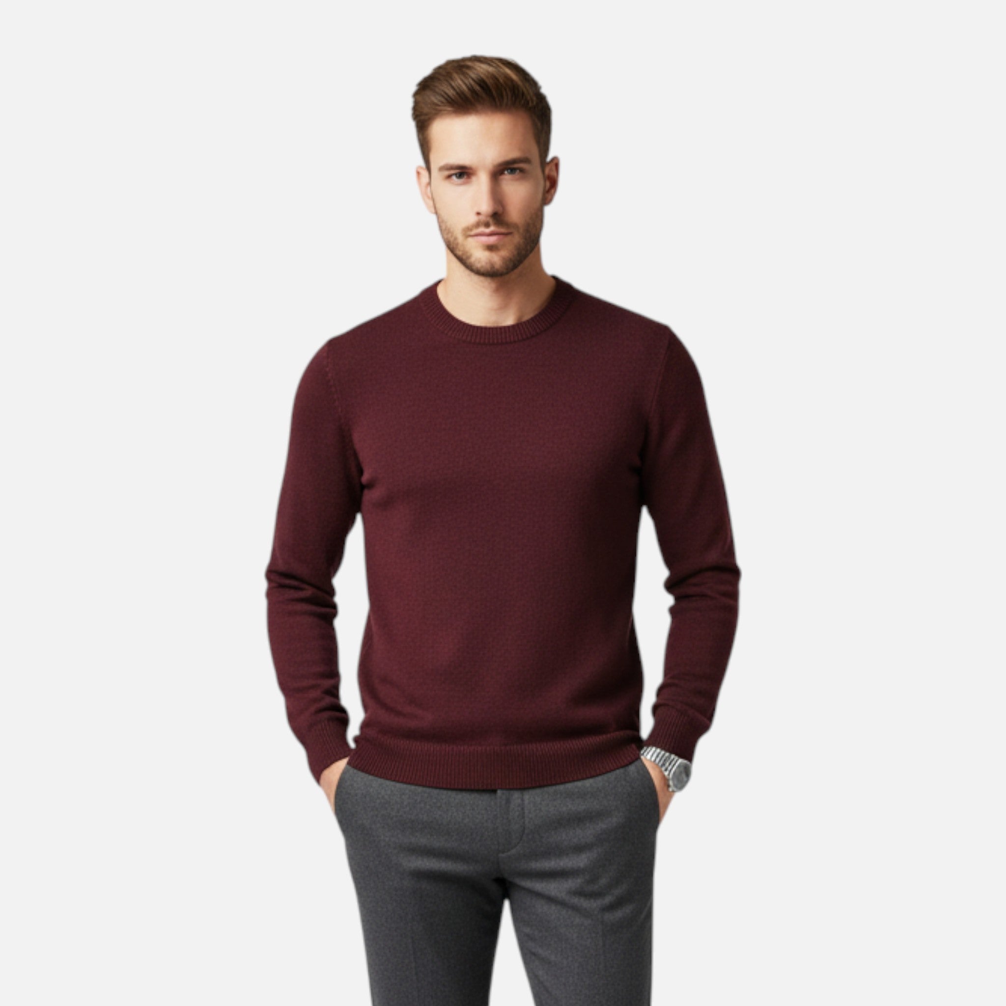Aureli Paris | Pull Homme Col Rond Maille Premium