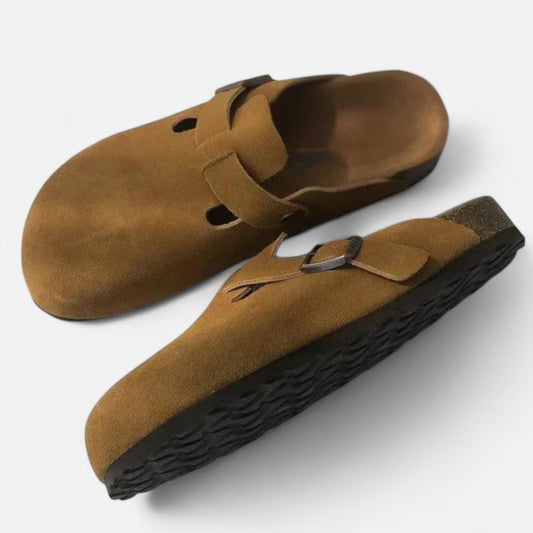 Aureli Paris | Sandales Boston en Cuir Premium – Élégance Unisexe, Confort Authentique