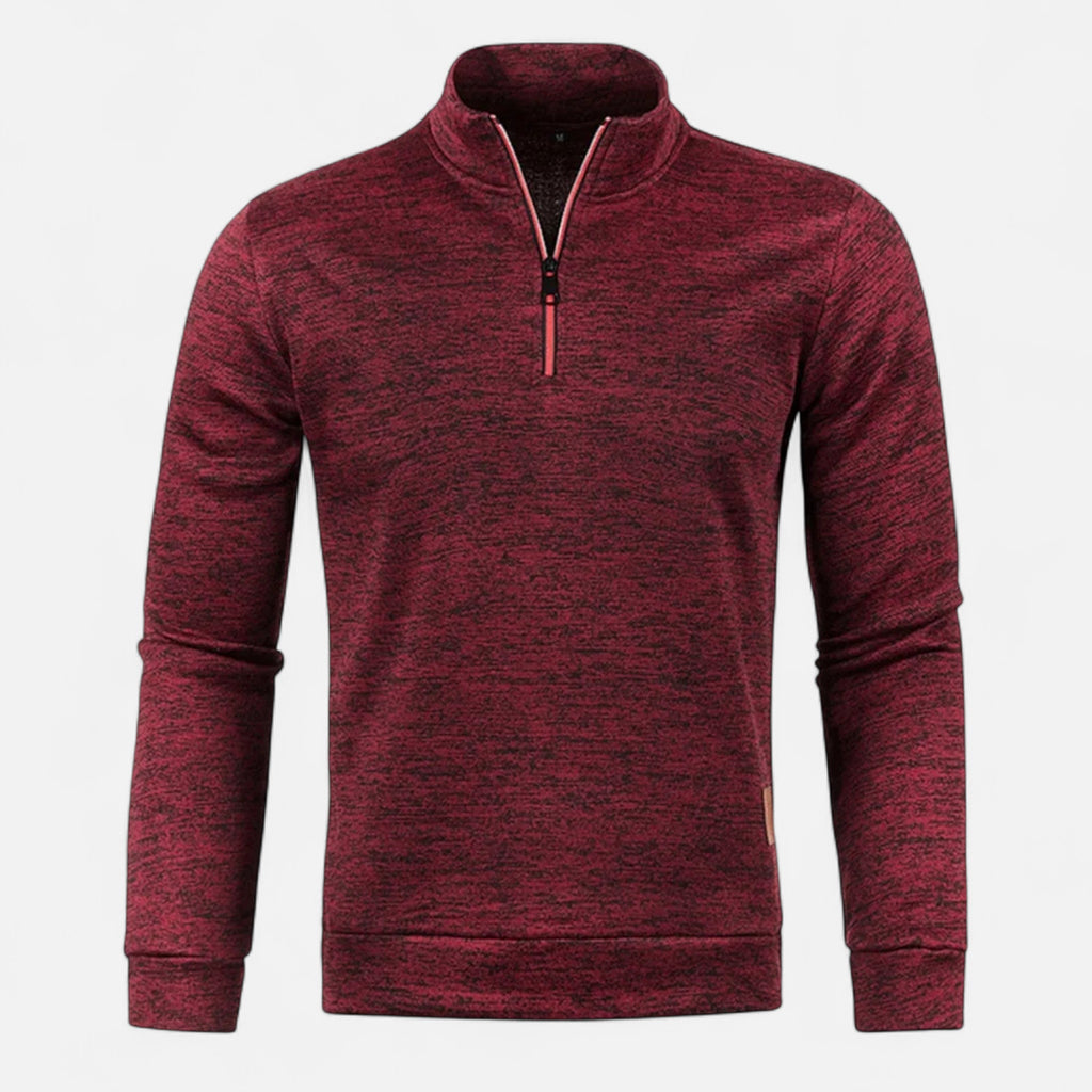 Aureli Paris | Pull Homme Demi-Zip Laine Épaisse