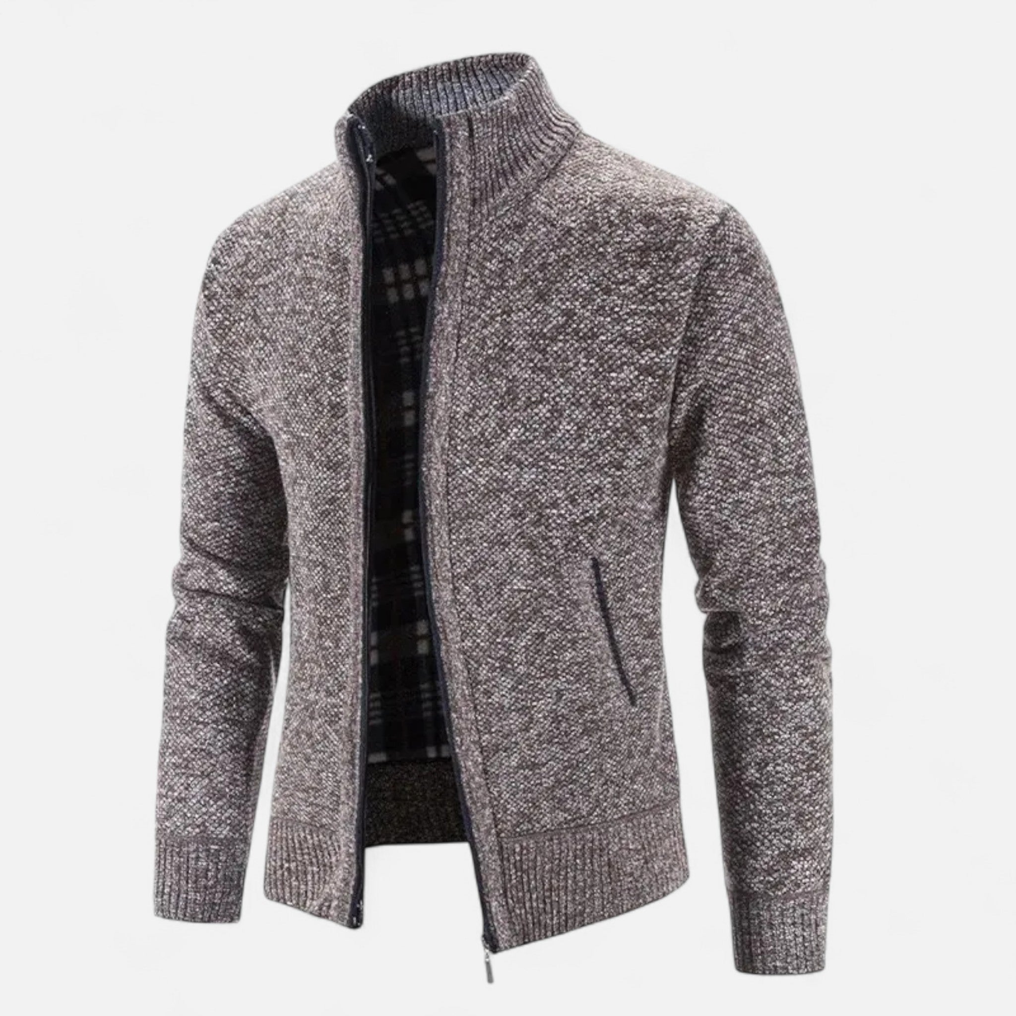 Aureli Paris | Cardigan Homme Tricot Doublure Polaire