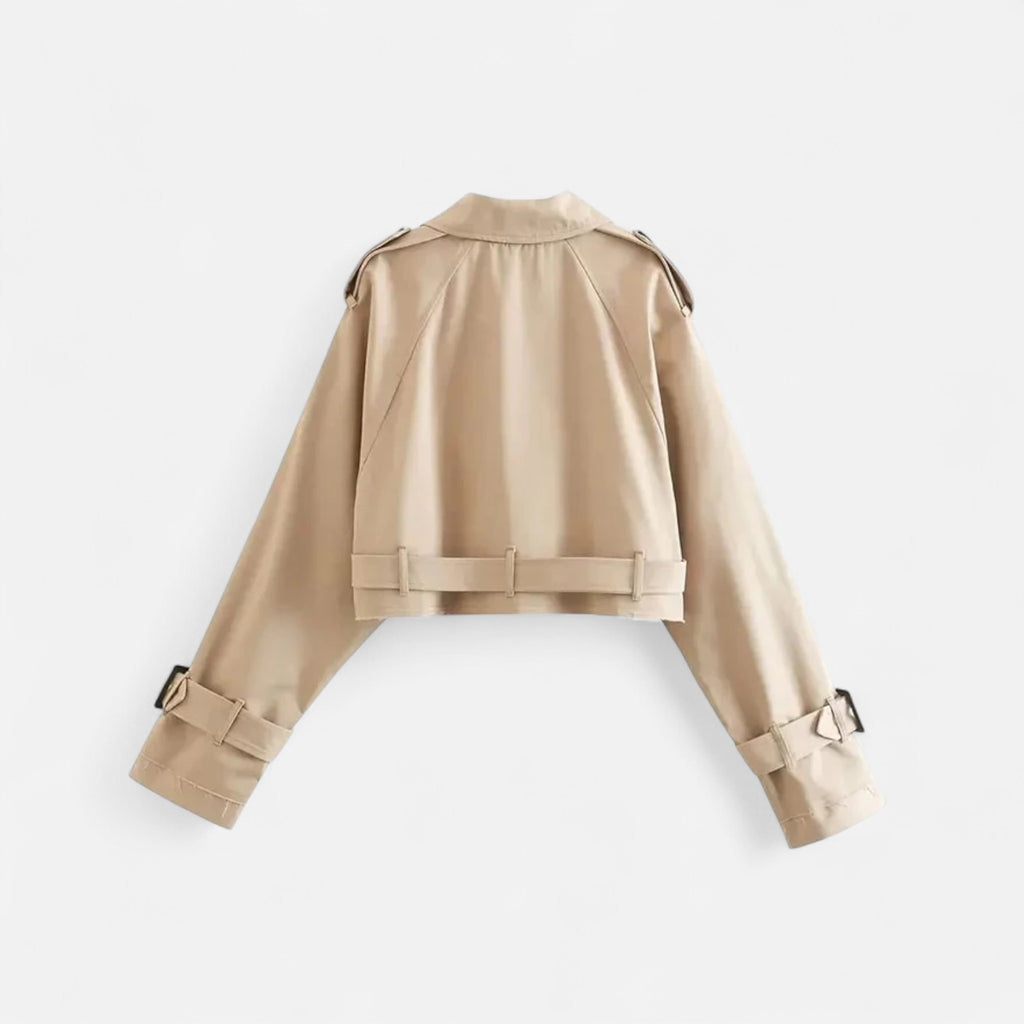 Aureli Paris | Trench Court Femme Vintage Double Boutonnage