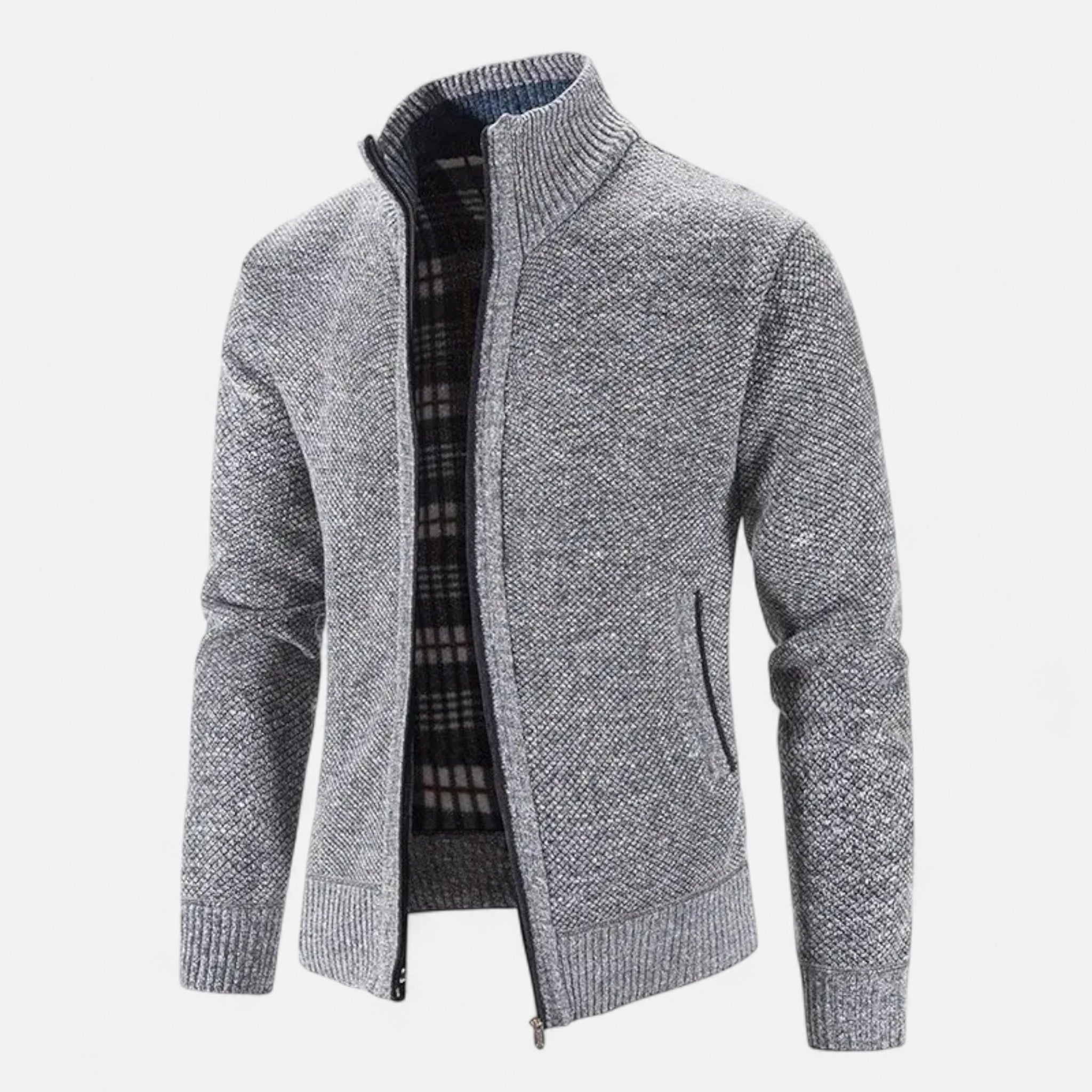 Aureli Paris | Cardigan Homme Tricot Doublure Polaire