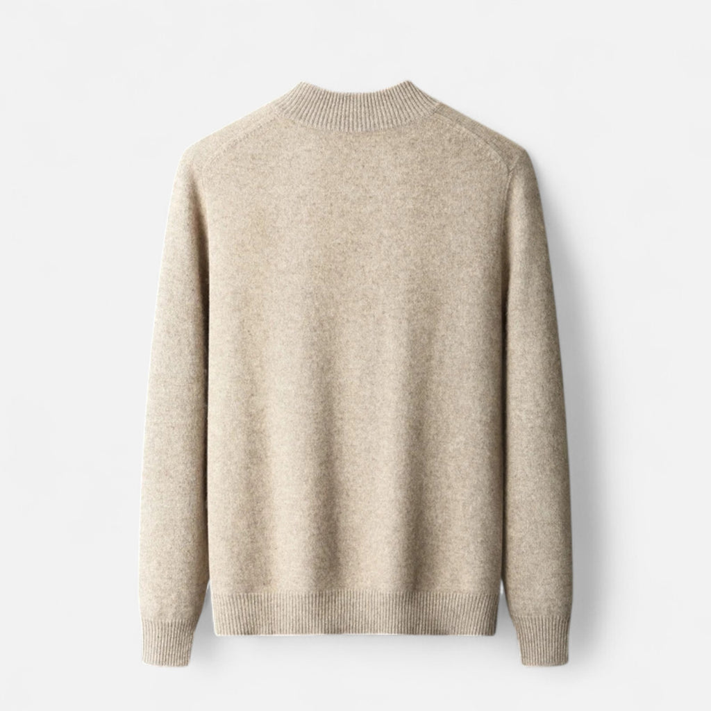 Aureli Paris | Cardigan Homme Laine Mérinos Col Zippé