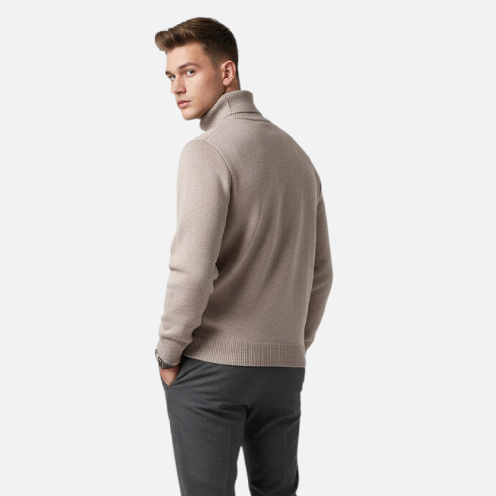 Aureli Paris | Pull Homme Col Roulé Maille Élégante