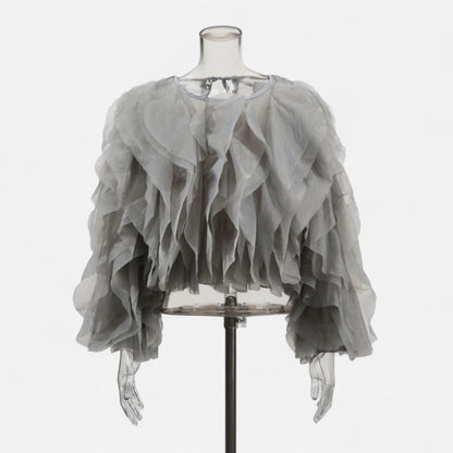 Aureli Paris | Blouse à Volants – Fluidité Romantique et Modernité Assumée