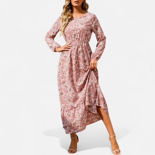 Aureli Paris | Robe Longue Bohème Champêtre – Fluidité Naturelle et Raffinement Bucolique