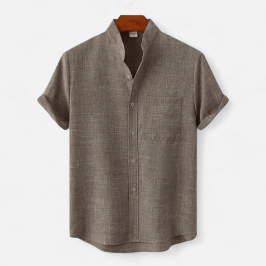 Aurelien Class | Chemise Homme en Coton Manches Courtes – Simplicité Raffinée, Confort Quotidien